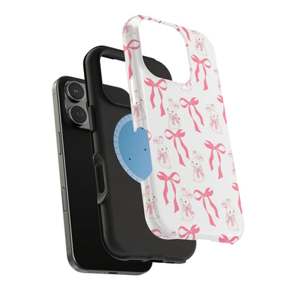 Pink Bows & Bunnies MagSafe iPhone® Case