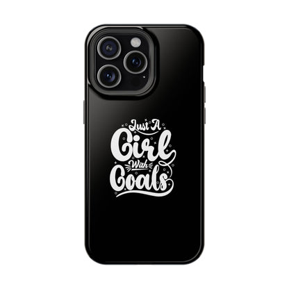 Girl with Goals MagSafe iPhone® Case Black