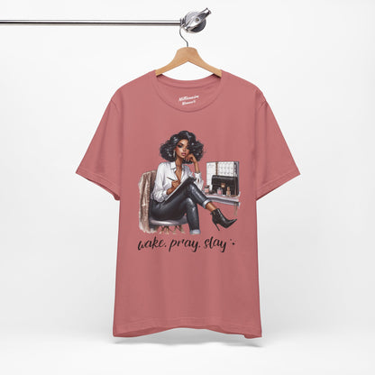 Wake Pray Slay Soft Cotton Tee