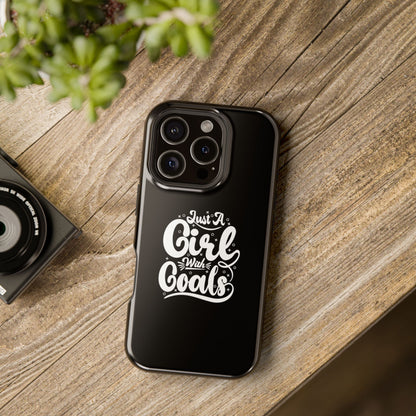 Girl with Goals MagSafe iPhone® Case Black
