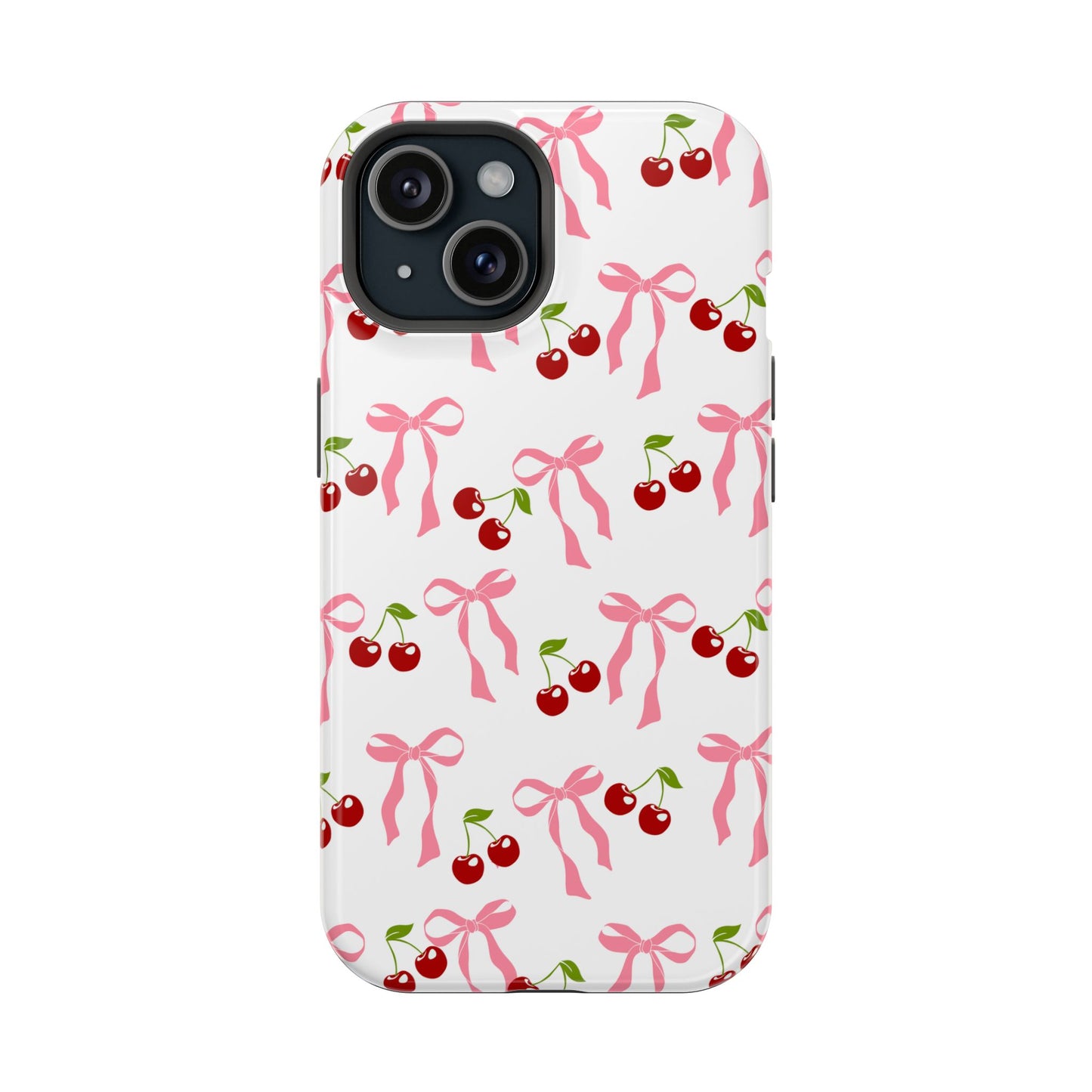 Pink Bows & Cherry MagSafe iPhone® Case