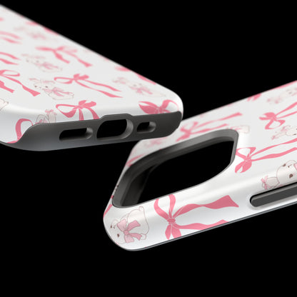 Pink Bows & Bunnies MagSafe iPhone® Case