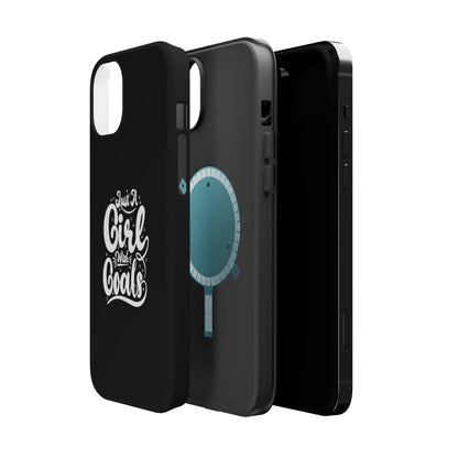 Girl with Goals MagSafe iPhone® Case Black