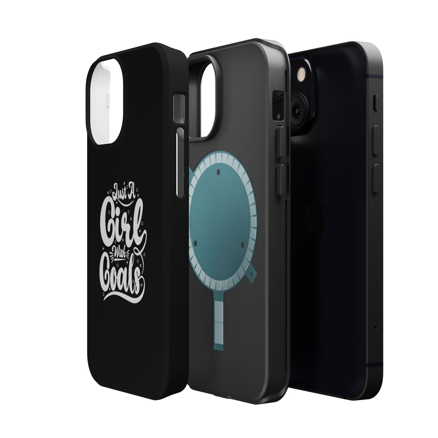 Girl with Goals MagSafe iPhone® Case Black