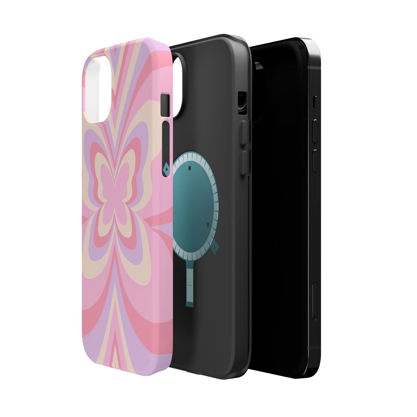 Pink Bow & Butterfly MagSafe iPhone® Case