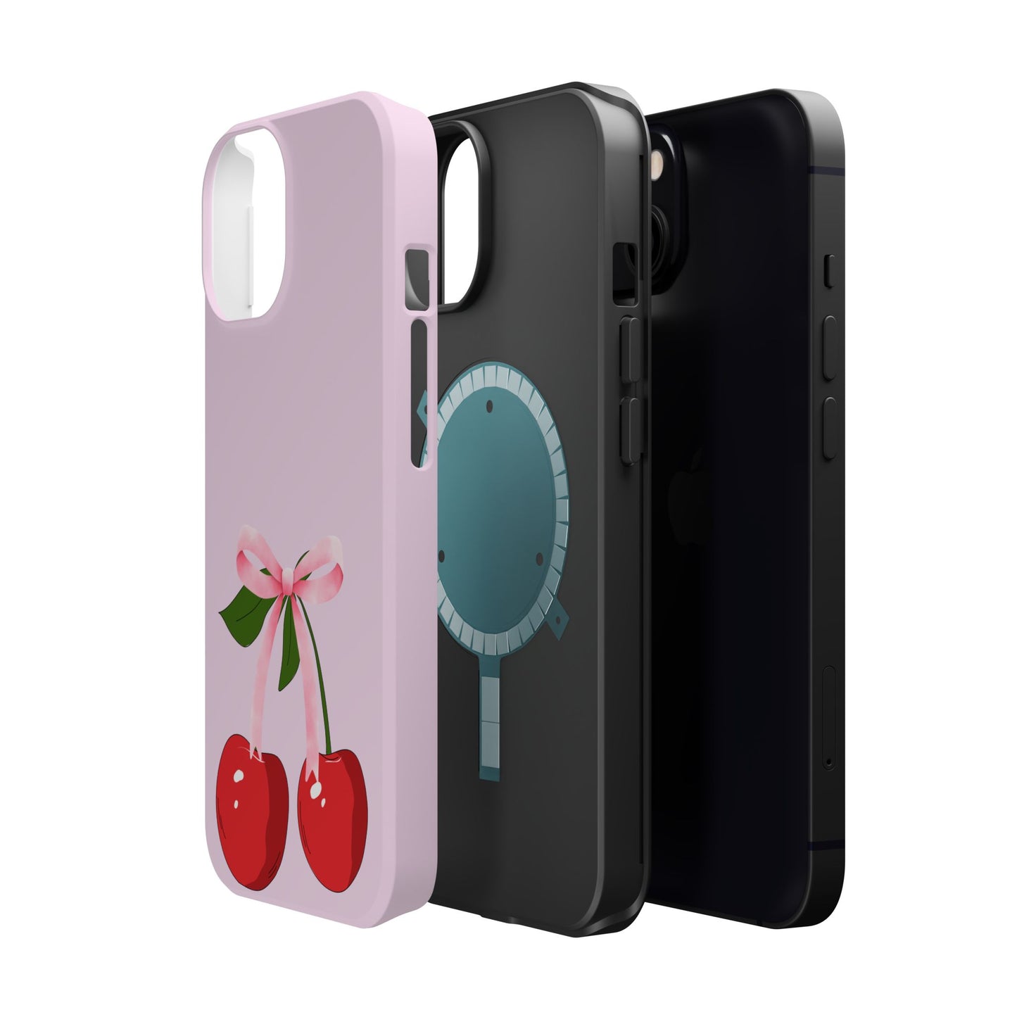 Pink Bow & Cherry MagSafe iPhone® Case