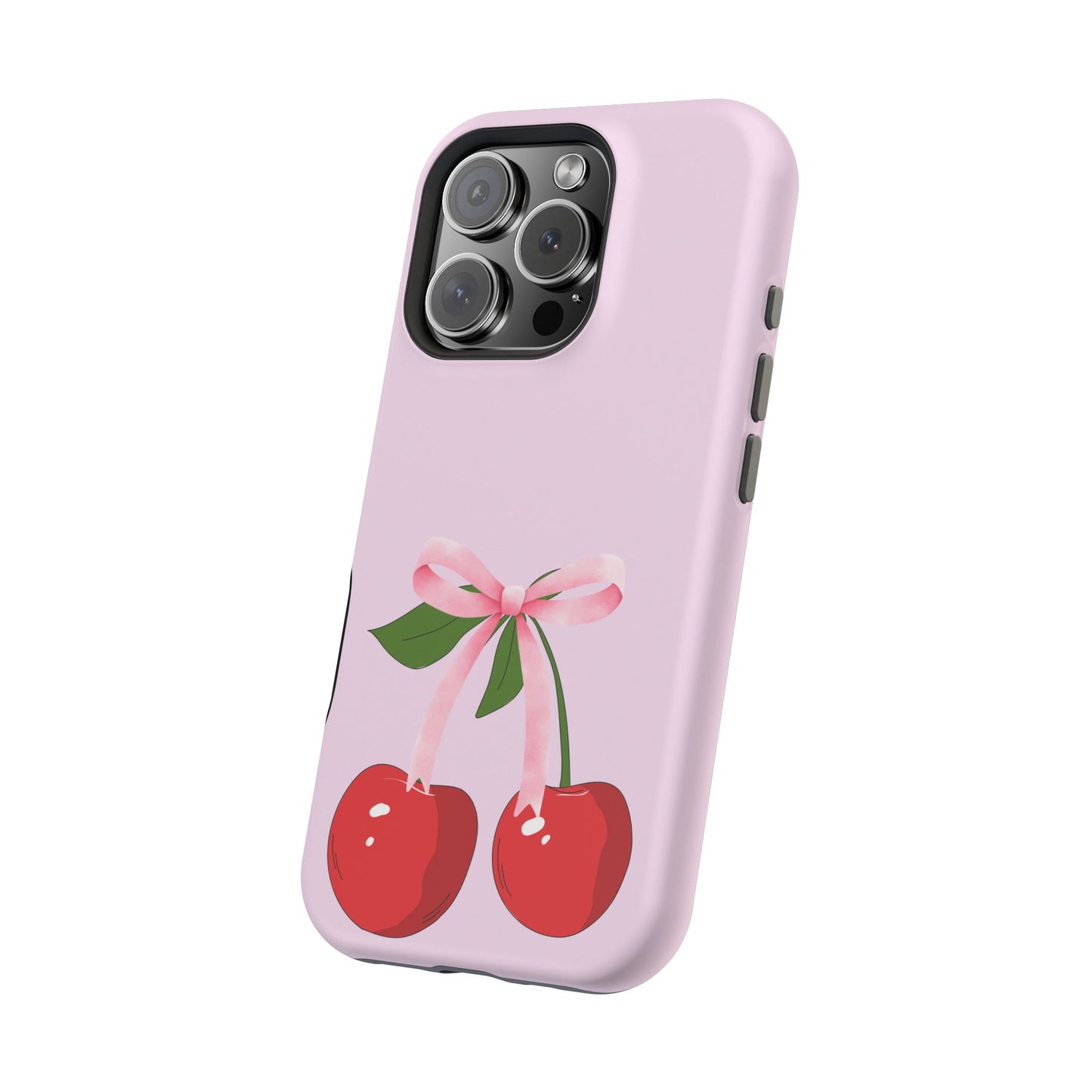 Pink Bow & Cherry MagSafe iPhone® Case