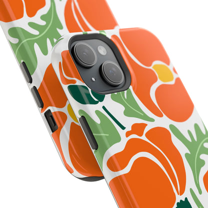 Orange Daisy MagSafe iPhone® Case