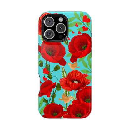 iPhone® 16 Pro Max Case Red Poppy