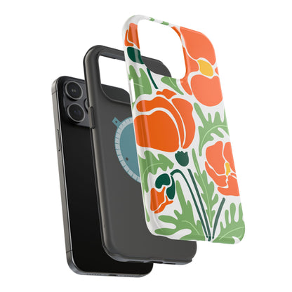 Orange Daisy MagSafe iPhone® Case