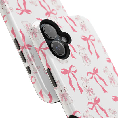 Pink Bows & Bunnies MagSafe iPhone® Case