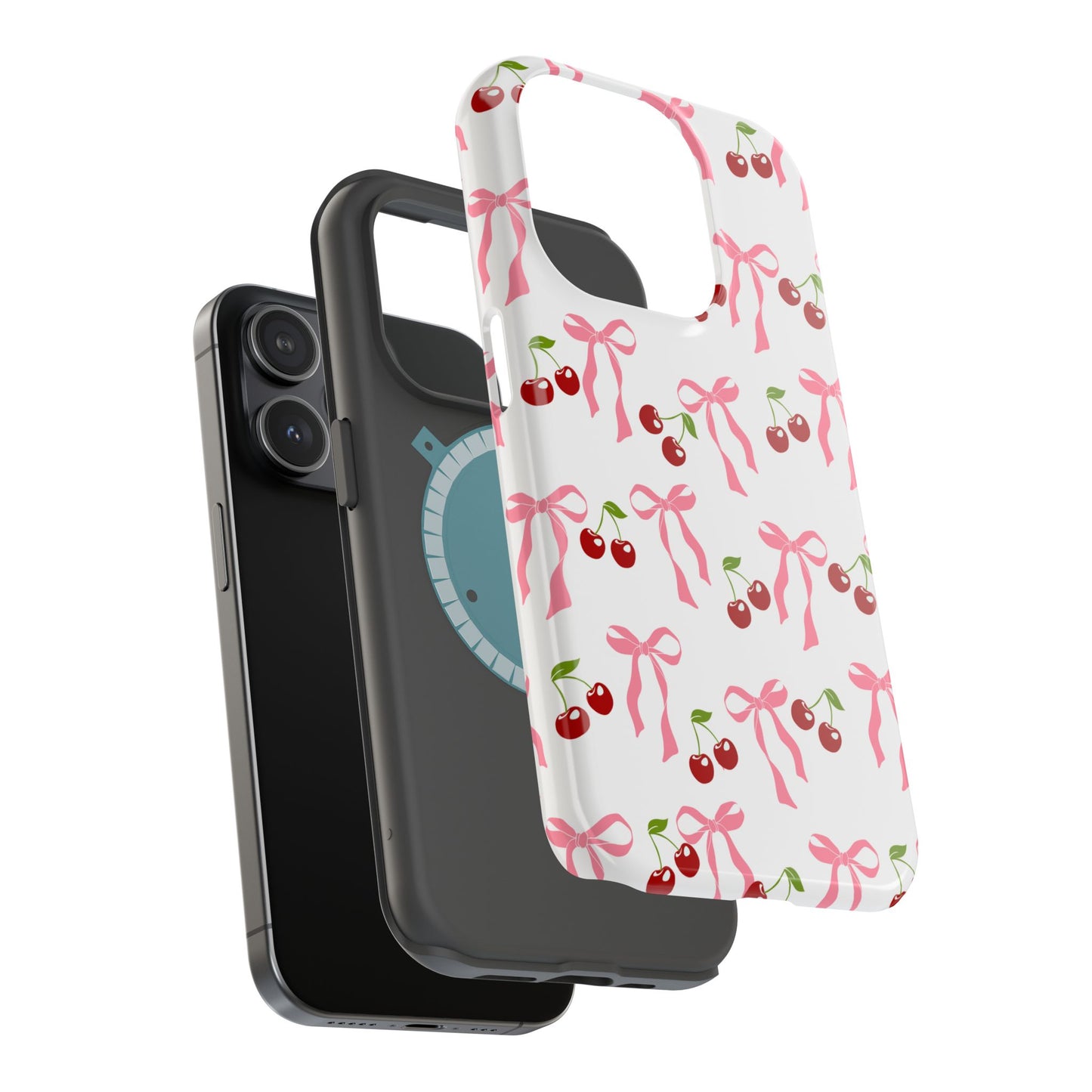 Pink Bows & Cherry MagSafe iPhone® Case