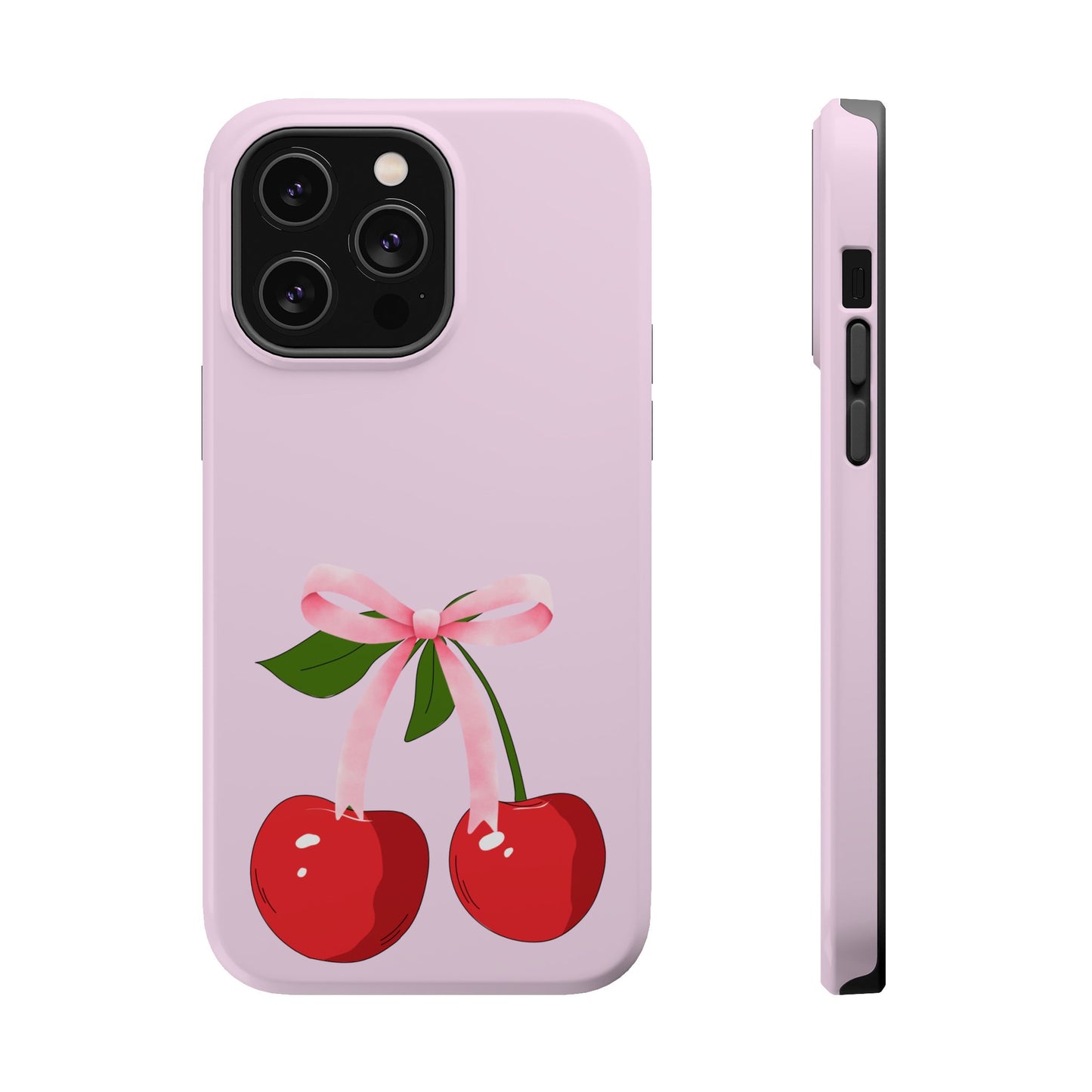 Pink Bow & Cherry MagSafe iPhone® Case