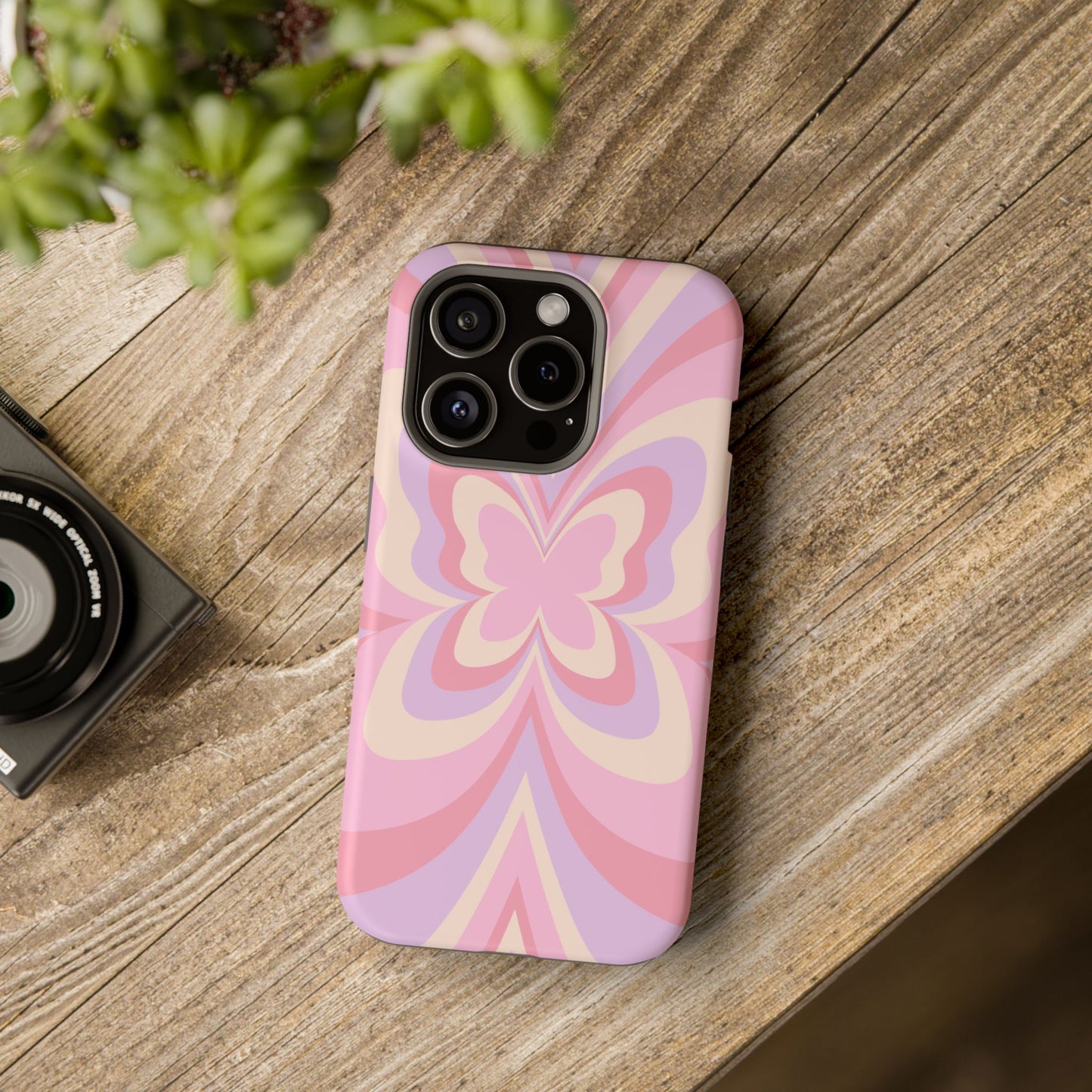 Pink Bow & Butterfly MagSafe iPhone® Case