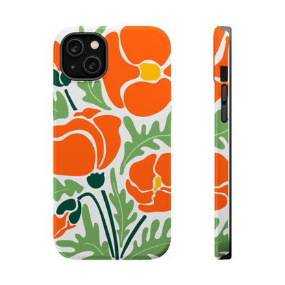 Orange Daisy MagSafe iPhone® Case