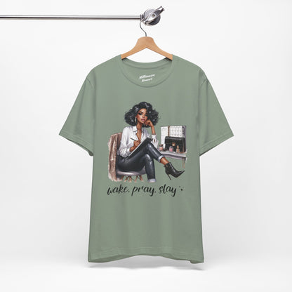 Wake Pray Slay Soft Cotton Tee