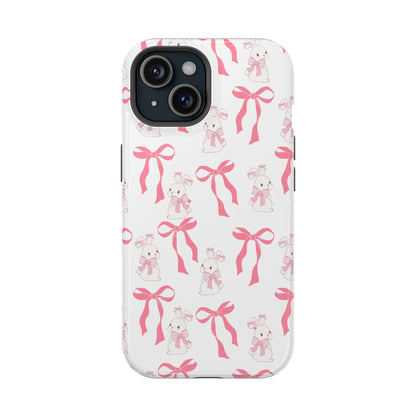 Pink Bows & Bunnies MagSafe iPhone® Case
