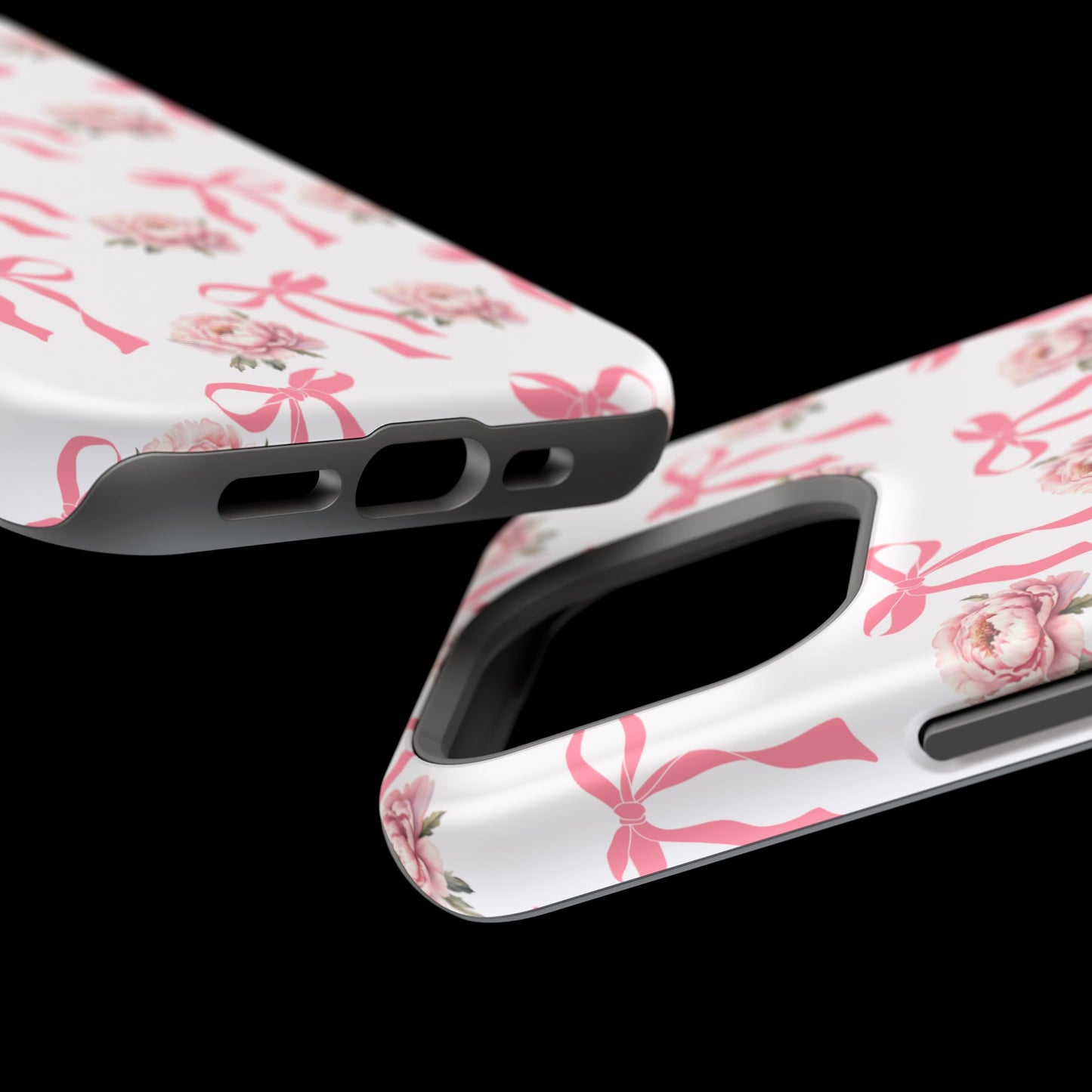 Pink Bow & Flowers MagSafe iPhone® Case