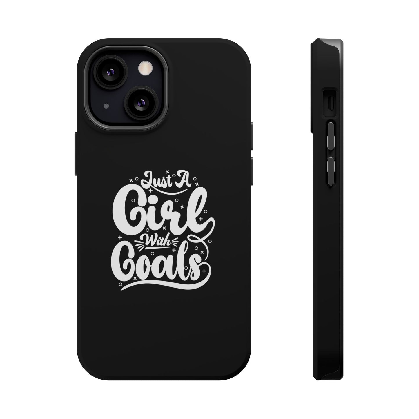 Girl with Goals MagSafe iPhone® Case Black