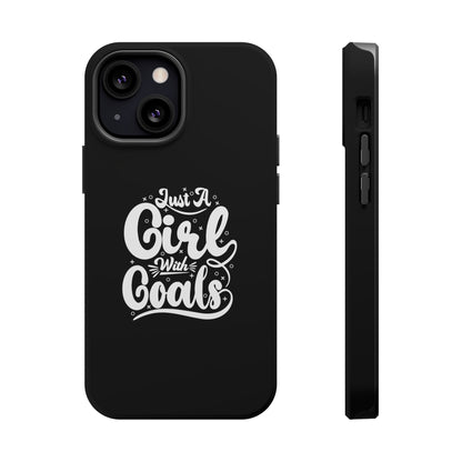 Girl with Goals MagSafe iPhone® Case Black