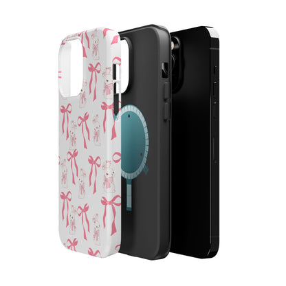 Pink Bows & Bunnies MagSafe iPhone® Case