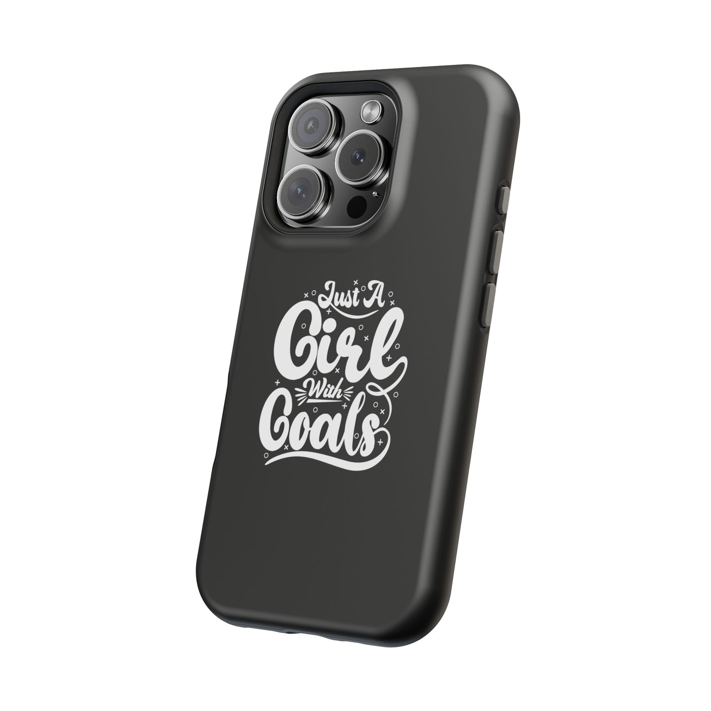Girl with Goals MagSafe iPhone® Case Black