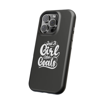 Girl with Goals MagSafe iPhone® Case Black