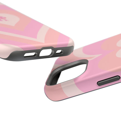 Pink Bow & Big Hearts MagSafe iPhone® Case