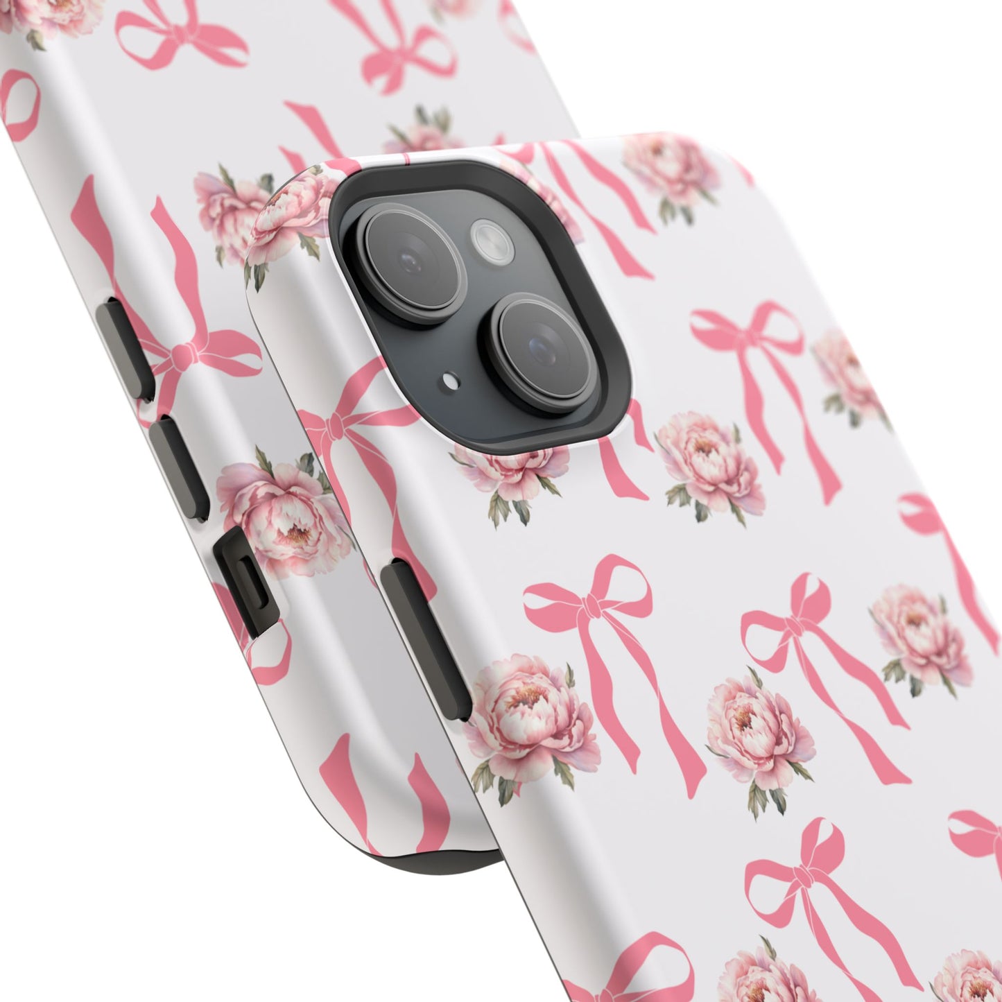 Pink Bow & Flowers MagSafe iPhone® Case