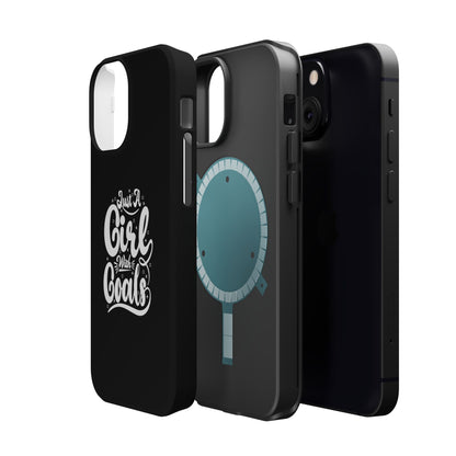 Girl with Goals MagSafe iPhone® Case Black