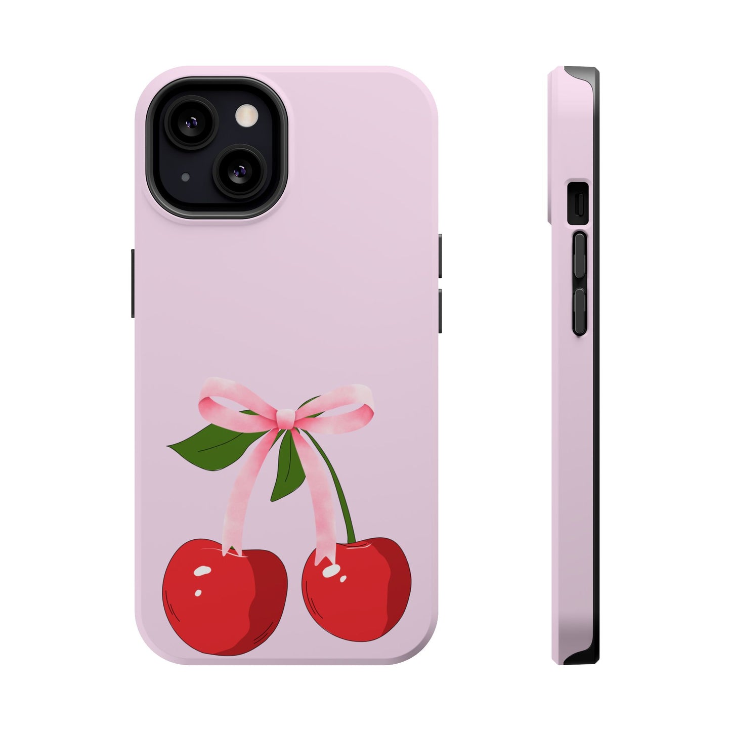 Pink Bow & Cherry MagSafe iPhone® Case