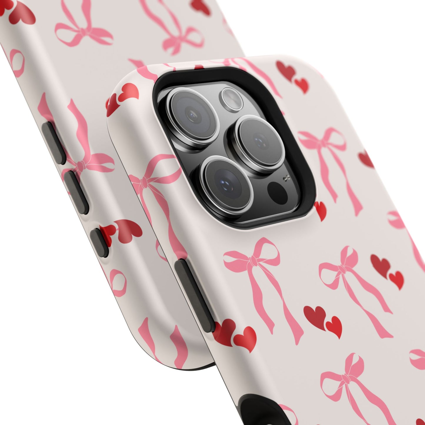 Pink Bows & Hearts MagSafe iPhone® Case