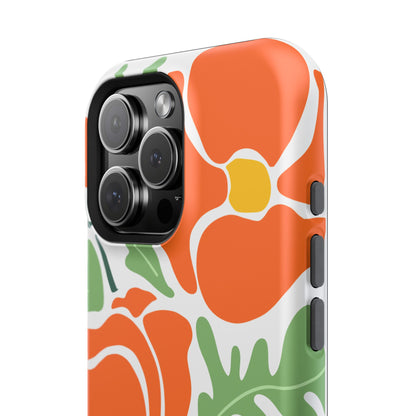 Orange Daisy MagSafe iPhone® Case