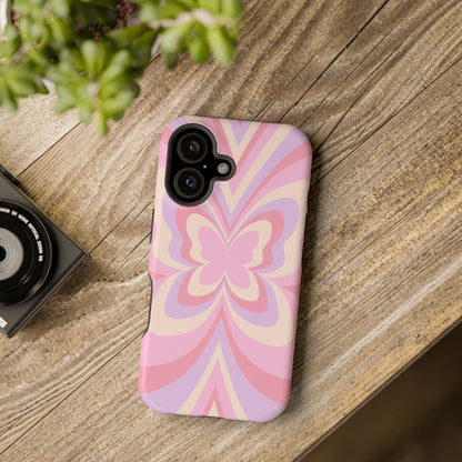 Pink Bow & Butterfly MagSafe iPhone® Case