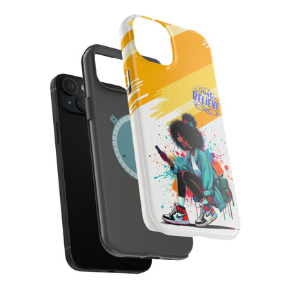 Black Girl Believe MagSafe iPhone® Case