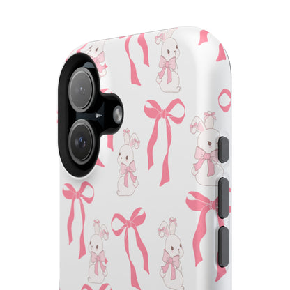 Pink Bows & Bunnies MagSafe iPhone® Case