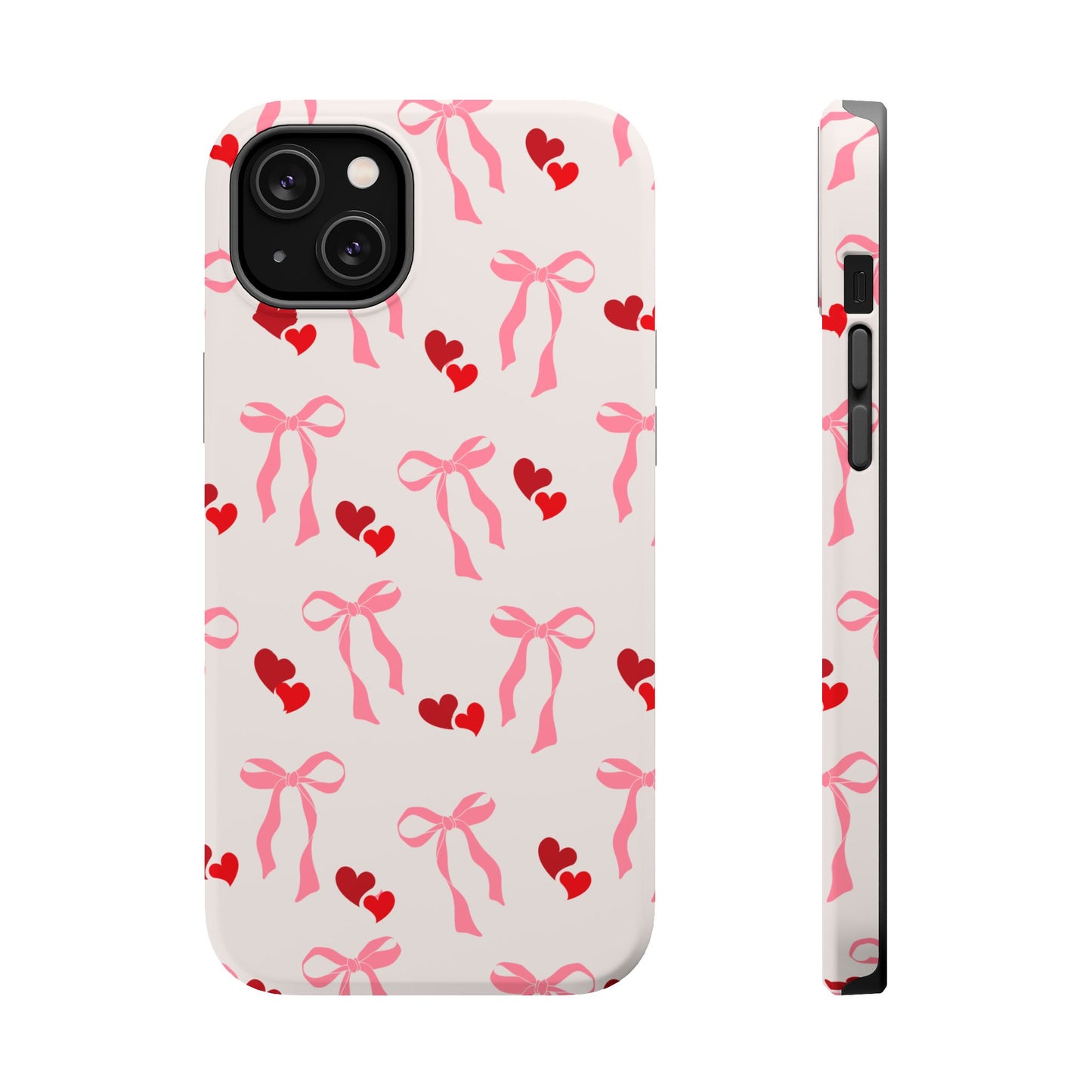 Pink Bows & Hearts MagSafe iPhone® Case