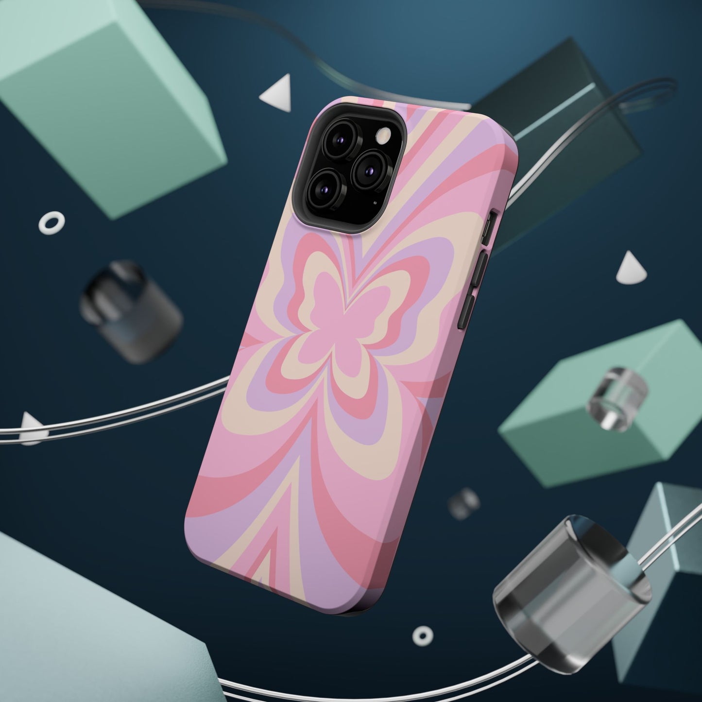Pink Bow & Butterfly MagSafe iPhone® Case