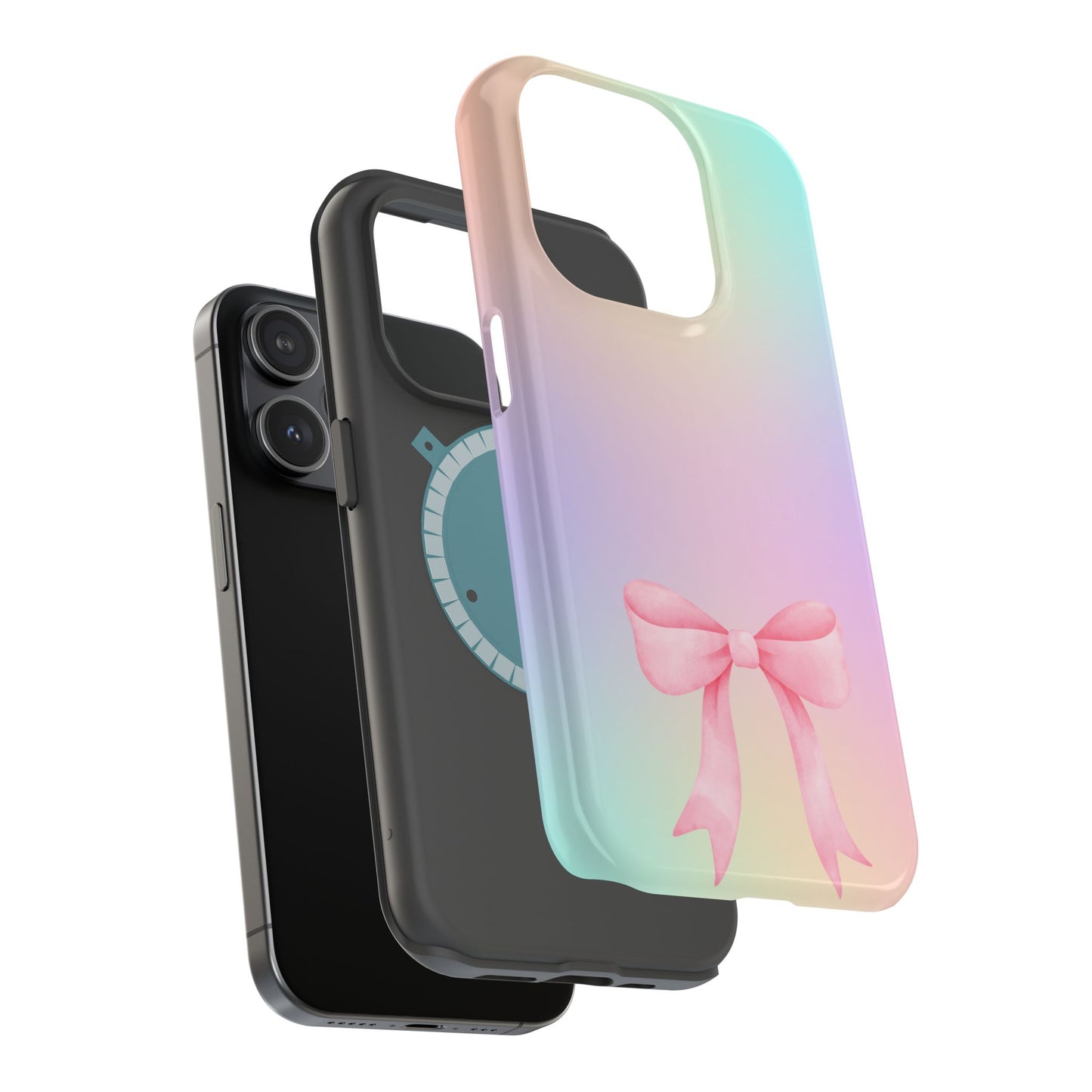 Pink Bow & Cotton Candy MagSafe iPhone® Case