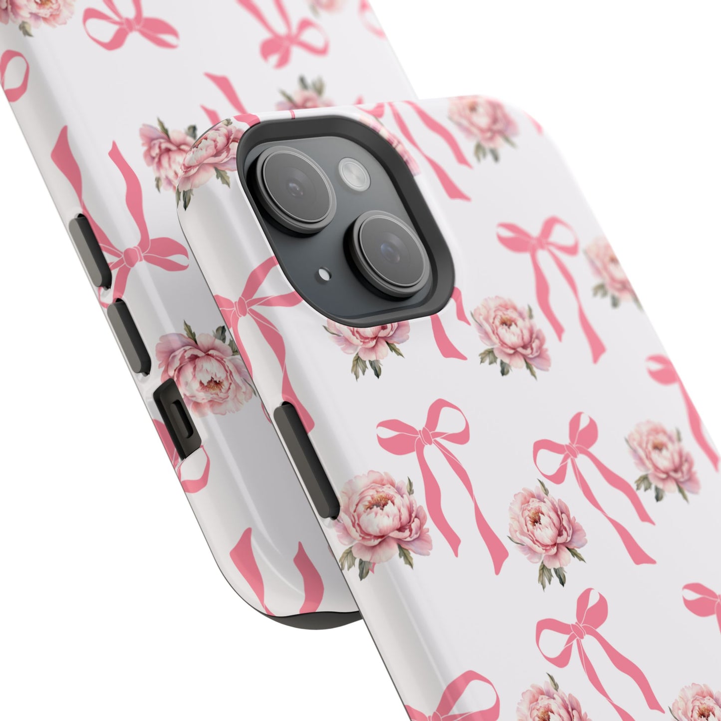 Pink Bows & Flowers MagSafe iPhone® Case