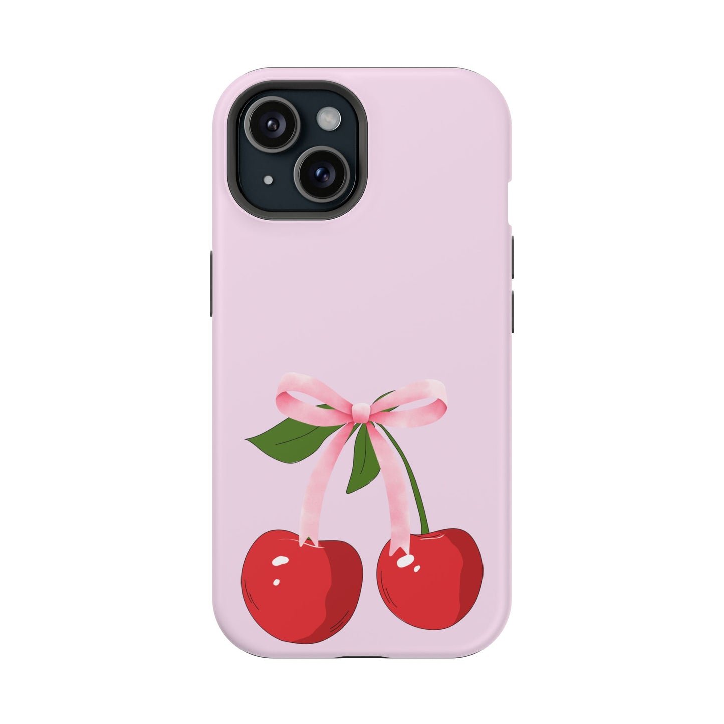 Pink Bow & Cherry MagSafe iPhone® Case