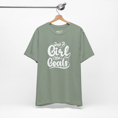 Just a Girl with Goals Soft Cotton Tee