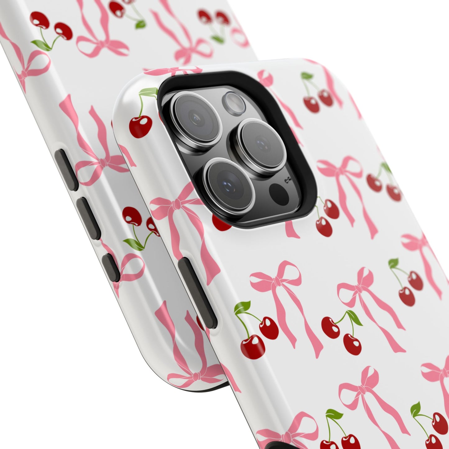 Pink Bows & Cherry MagSafe iPhone® Case