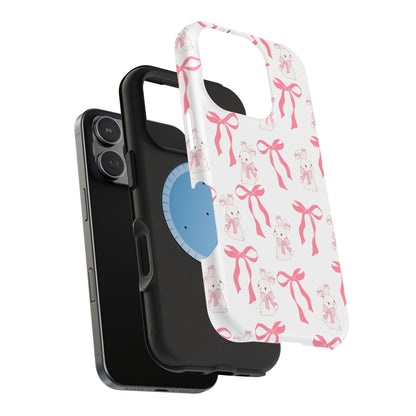 Pink Bows & Bunnies MagSafe iPhone® Case