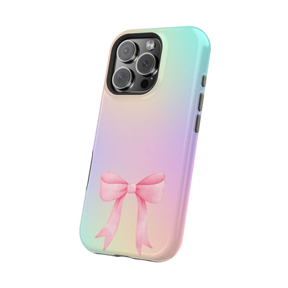 Pink Bow & Cotton Candy MagSafe iPhone® Case