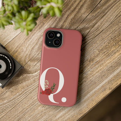 Personalized Letter Q MagSafe iPhone® Case