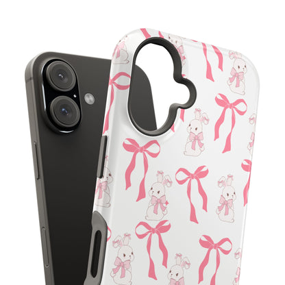 Pink Bows & Bunnies MagSafe iPhone® Case
