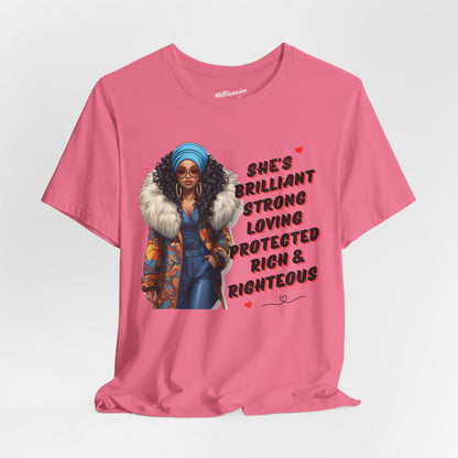 She's Brilliant Soft Cotton Tee