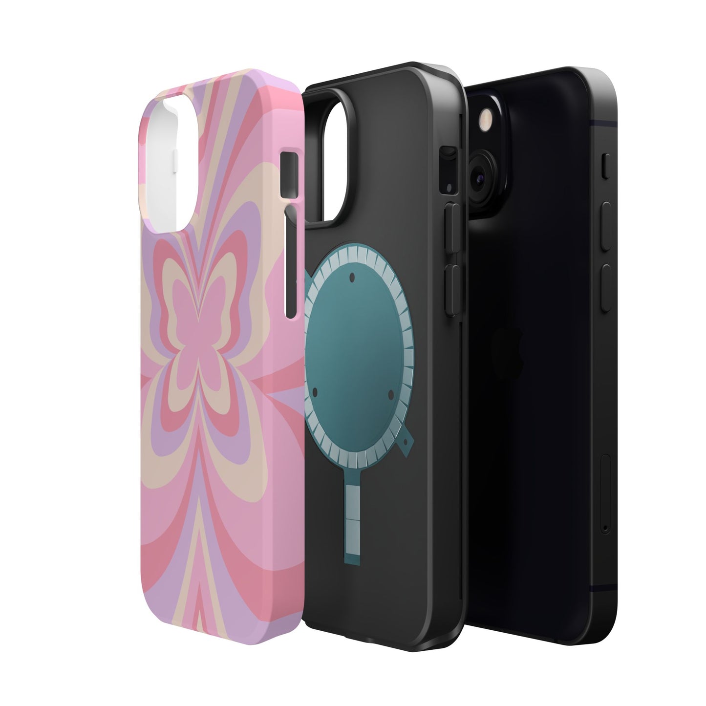 Pink Bow & Butterfly MagSafe iPhone® Case