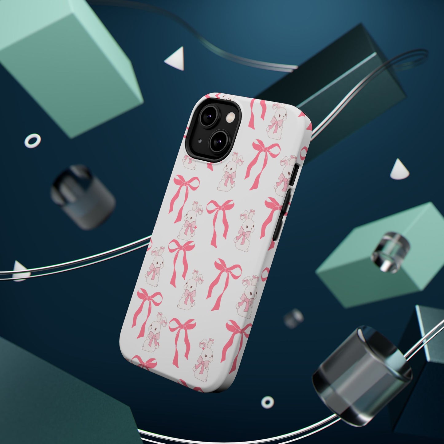 Pink Bows & Bunnies MagSafe iPhone® Case